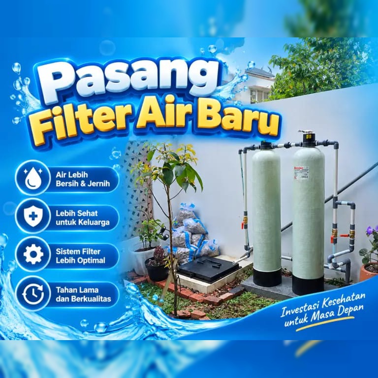 Pasang Filter Air Baru