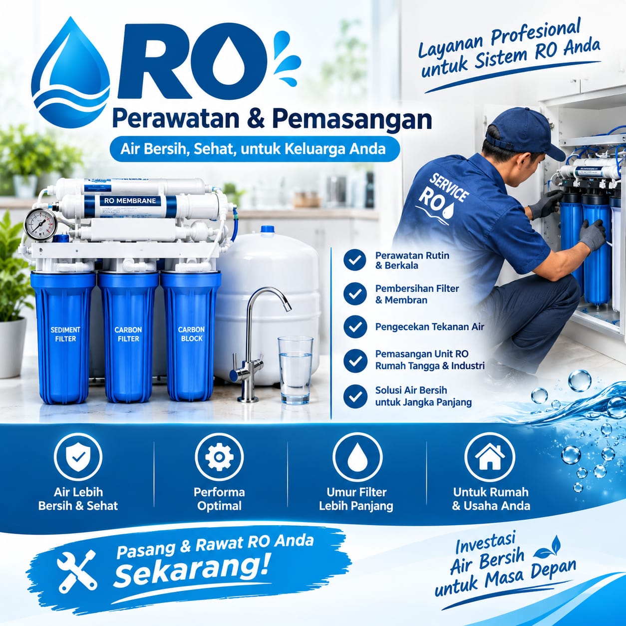 Service & Pasang Mesin RO